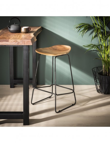 Tabouret de bar en bois ergo HOME SWEET HOME Chaises & Tabourets