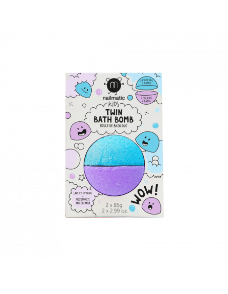 BOULE DE BAIN DUO Bleu + Violet HOME SWEET HOME Hygiène et beauté