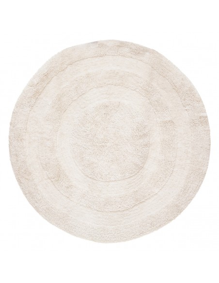 Tapis enfant \"Spirale\", blanc, coton D120 cm HOME SWEET HOME Chambre pour enfant