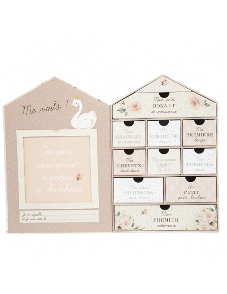 Coffret de naissance maison \"cygne\" HOME SWEET HOME Chambre pour enfant