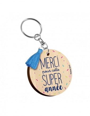 PORTE CLÉS - MERCI POUR CETTE SUPER ANNÉE HOME SWEET HOME Cadeau