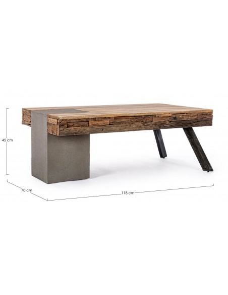 TABLE BASSE MANCHESTER 118X70cm HOME SWEET HOME Collection meubles