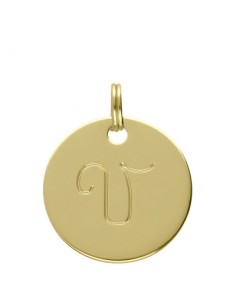 Médaille alphabet dorée V
