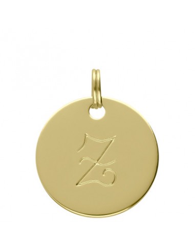 Médaille alphabet dorée Z HOME SWEET HOME Le bijou de Mimi