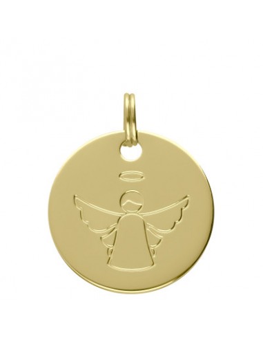 Médaille alphabet dorée ANGE HOME SWEET HOME Le bijou de Mimi