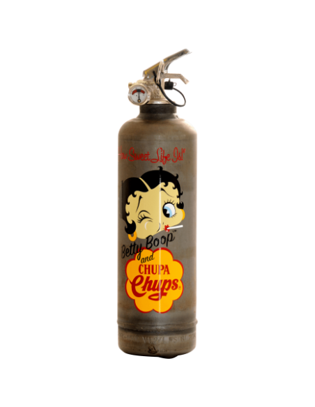 Extincteur vintage Betty Boop Chupa vintage HOME SWEET HOME Extincteur Fire Design