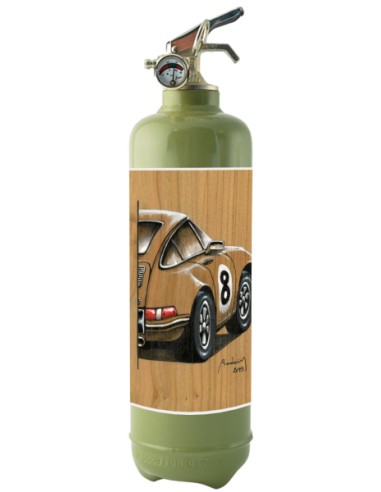 ABmotorART Porsche 911 kaki HOME SWEET HOME Extincteur Fire Design