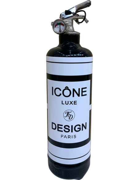 ICONE BLANC/NOIR HOME SWEET HOME Extincteur Fire Design