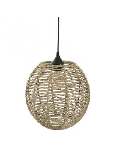 SUSPENSION ROTIN BOULE \"RANA\" NATUREL D.33 HOME SWEET HOME Luminaires & Suspensions