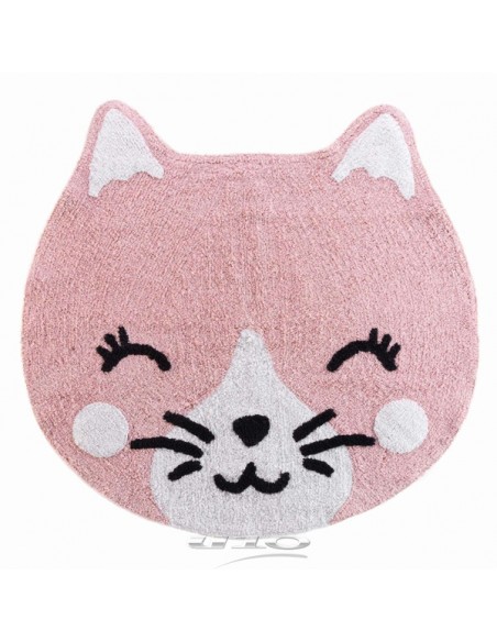 TAPIS ROND (0) 90 CM POLYCOTON CHATON HOME SWEET HOME Objet de décoration