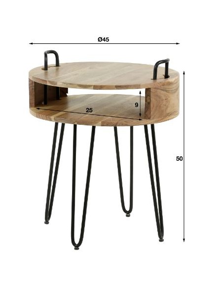 Table de chevet round HOME SWEET HOME Collection meubles