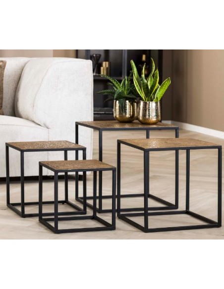 Table basse serié/4 iron metallic HOME SWEET HOME Tables basse & Tables de salon