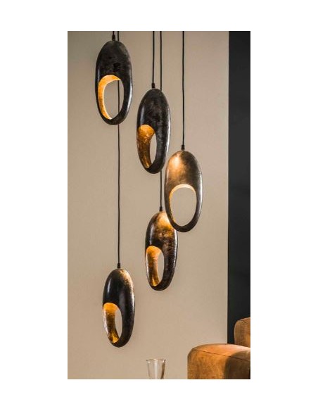 Suspension 5L oeil ouvert étagé HOME SWEET HOME Luminaires & Suspensions