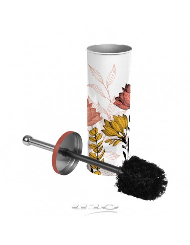 BROSSE WC (0) 9.5 x 37 CM METAL IMPRIME AMELINA HOME SWEET HOME Salle de bain