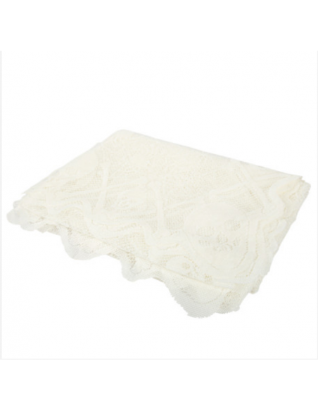 Nappe Araignées et Têtes de Mort Dentelle Blanche 1,82 x 1,37M HOME SWEET HOME Halloween 2023