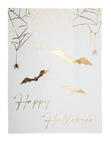 Déco Éléctrostatique Happy Halloween Or 40 x 30 cm HOME SWEET HOME Halloween 2023