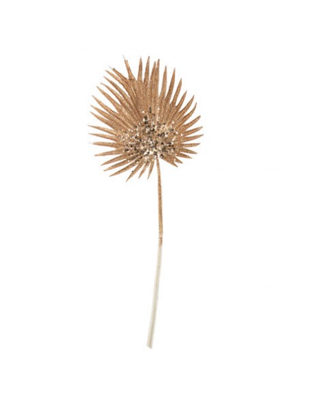 Branche Feuille Exotique Paillettes Bronze 87cm HOME SWEET HOME Noel