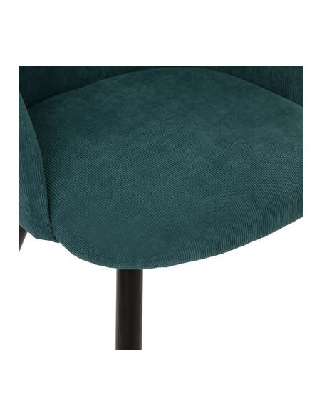 Fauteuil \"Celeste\", vert jade, velours côtelé HOME SWEET HOME Chaises & Tabourets