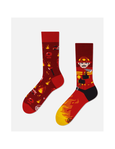 Chaussettes Pompiers HOME SWEET HOME Cadeau