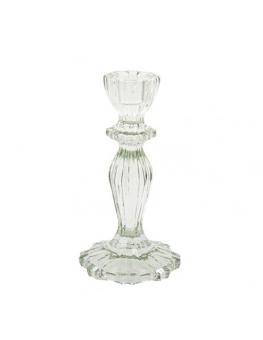 Bougeoir Salvia - Verre Reflets Sauge - 8,2 x 15,5 cm GM HOME SWEET HOME Décoration festive