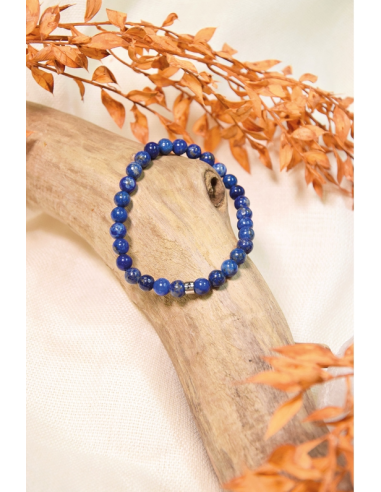 Bracelet Lapis Lazuli Perles rondes 6 mm HOME SWEET HOME Lithothérapie