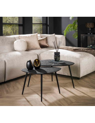 Table basse serié/2 le triangle metallic HOME SWEET HOME Tables basse & Tables de salon