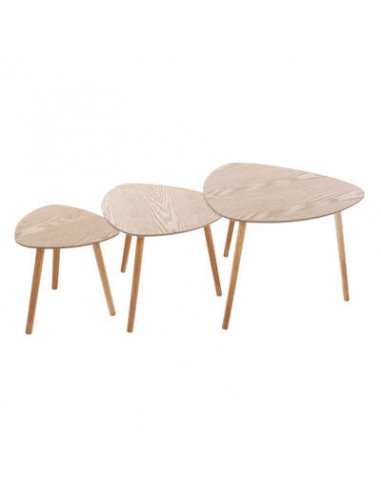 TABLE CAFE MILEO NAT X3 HOME SWEET HOME Tables basse & Tables de salon