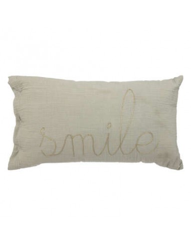 COUSSIN RECT DBL GAZE COT vert HOME SWEET HOME Linge de maison