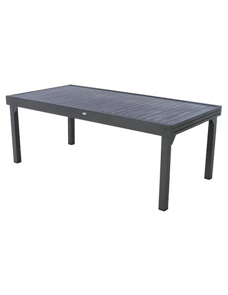 Table de jardin extensible Piazza Aluminium traité époxy Graphite 8/12 places HOME SWEET HOME Tables et chaises de jardin