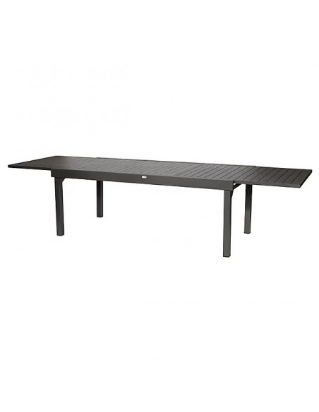 Table de jardin extensible Piazza Aluminium traité époxy Graphite 8/12 places HOME SWEET HOME Tables et chaises de jardin