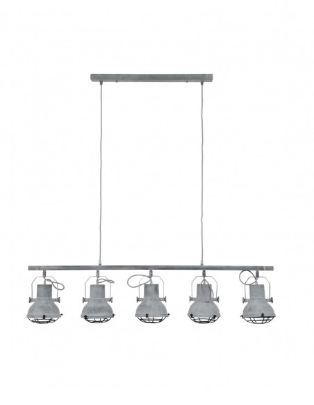 Suspension 5xDiam 16 aspect béton industriel HOME SWEET HOME Luminaires & Suspensions