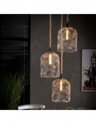 Suspension 3xDiam 25 corde étagé HOME SWEET HOME Luminaires & Suspensions