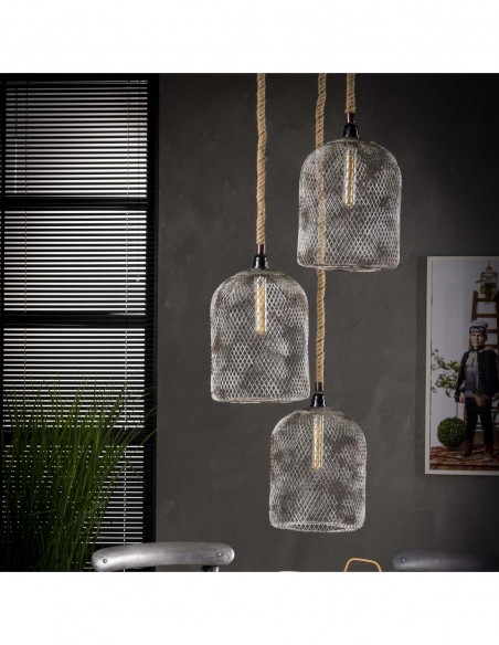 Suspension 3xDiam 25 corde étagé HOME SWEET HOME Luminaires & Suspensions