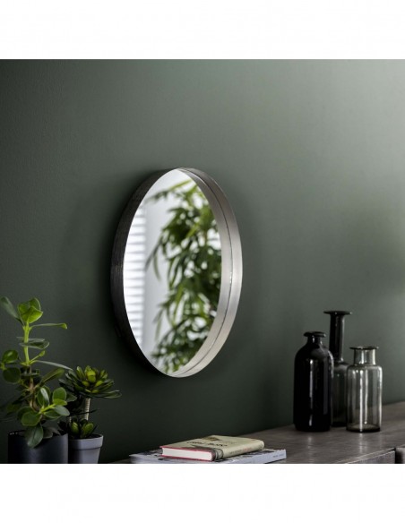 Miroir rond Diam 50 rebord surélevé HOME SWEET HOME Porte-manteaux & Miroirs