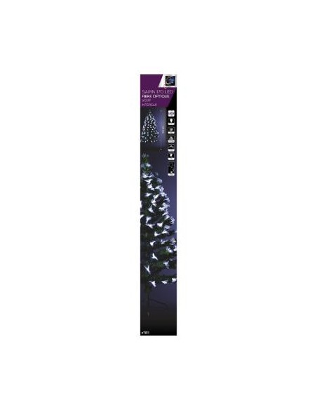 SAPIN FIBRE OPTIQUE 170 LEDS H.150cm HOME SWEET HOME Noel