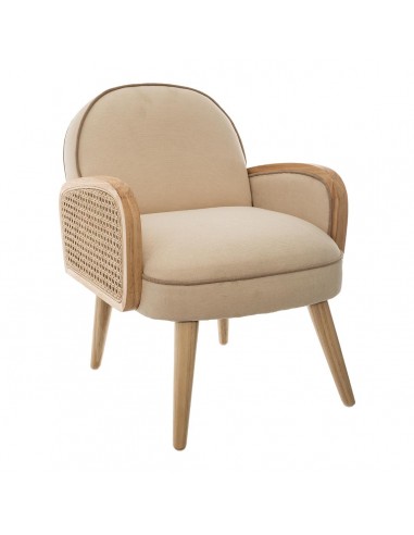 Fauteuil enfant beige, velours & bois HOME SWEET HOME Chambre pour enfant