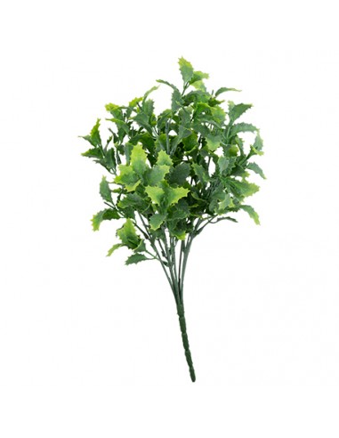 BOUQUET DE FEUILLES DE HOUX VERT GIVRE 35CM HOME SWEET HOME Décoration de table