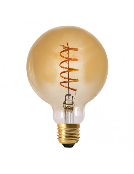 AMPOULE G95 E27 LED SPIRAL AMBRE 2W HOME SWEET HOME Ampoule déco