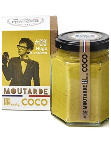 HUGO LE COSTAUD - Moutarde aromatisée curry-coco HOME SWEET HOME Quai sud France