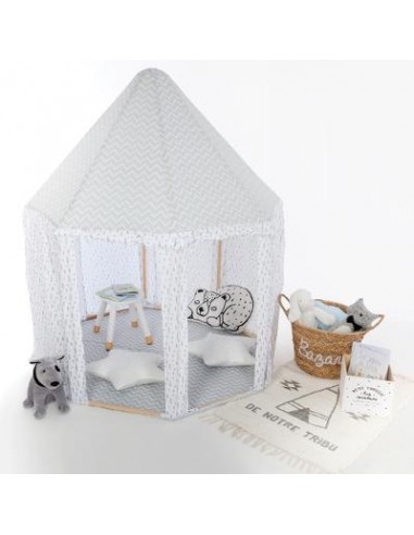 TENTE YOURTE GRIS HOME SWEET HOME Chambre pour enfant