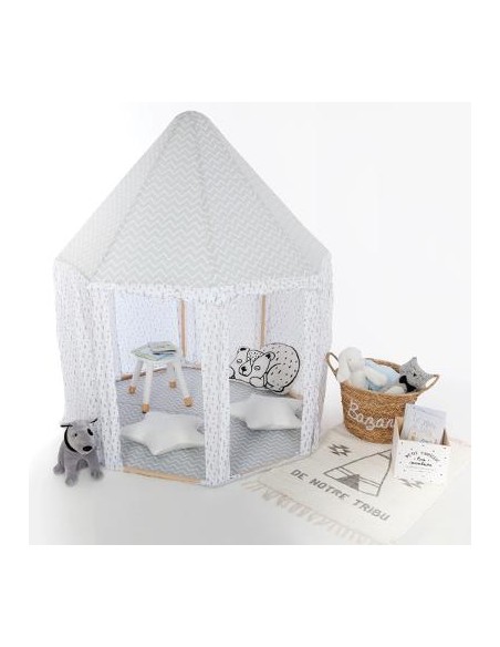 TENTE YOURTE GRIS HOME SWEET HOME Chambre pour enfant