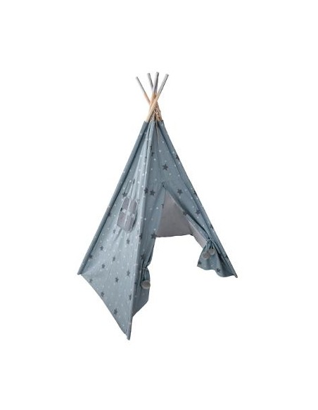 TIPI 5 PIEDS H.160 CM BLEU ARGENT HOME SWEET HOME Chambre pour enfant