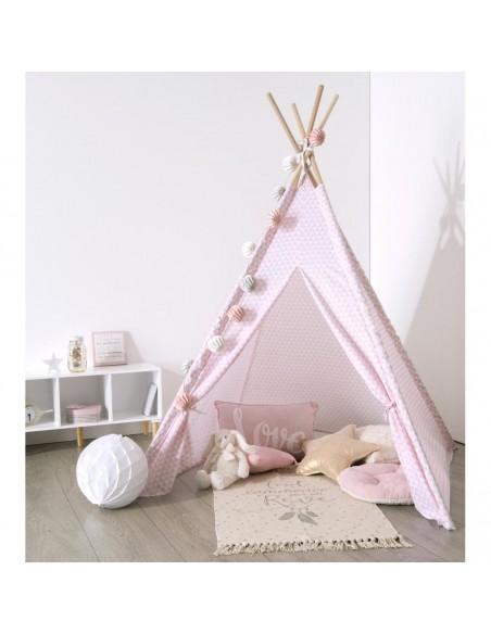 Tipi enfant rose HOME SWEET HOME Chambre pour enfant