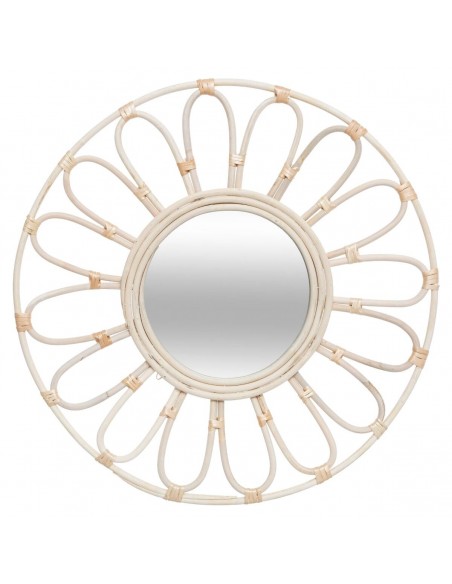 Miroir \"Rosace\", rotin D56 cm HOME SWEET HOME Porte-manteaux & Miroirs