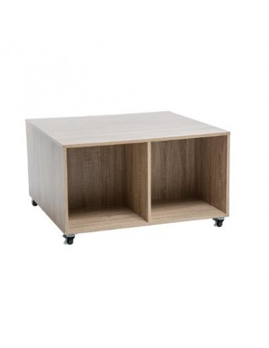 TABLE BASSE 4 CASES NATUREL HOME SWEET HOME Rangement