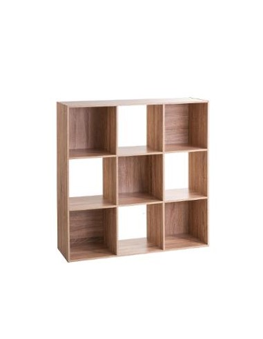 ETAGERE 9 CASES NATUREL HOME SWEET HOME Rangement