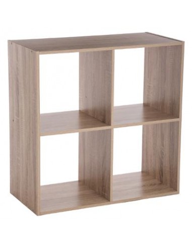 ETAGERE 4 CASES NATUREL HOME SWEET HOME Rangement