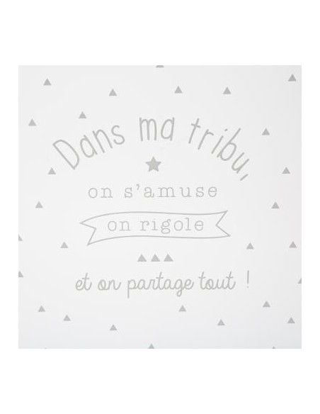 COFFRE A JOUETS GRIS HOME SWEET HOME Chambre pour enfant