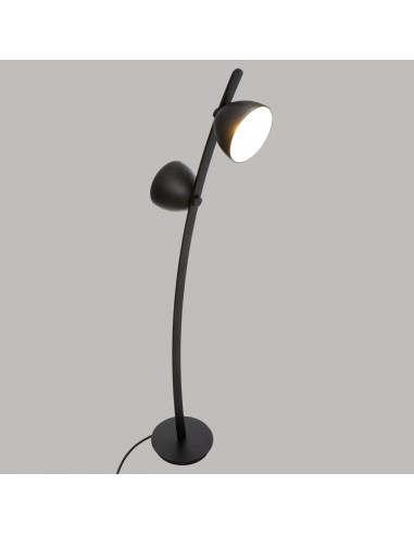 Lampadaire courbe \"Courbe\" noir, métal H147 cm HOME SWEET HOME Luminaires & Suspensions