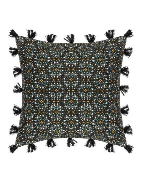 HOUSSE DE COUSSIN ROSACE POMP 40X40CM HOME SWEET HOME Linge de maison